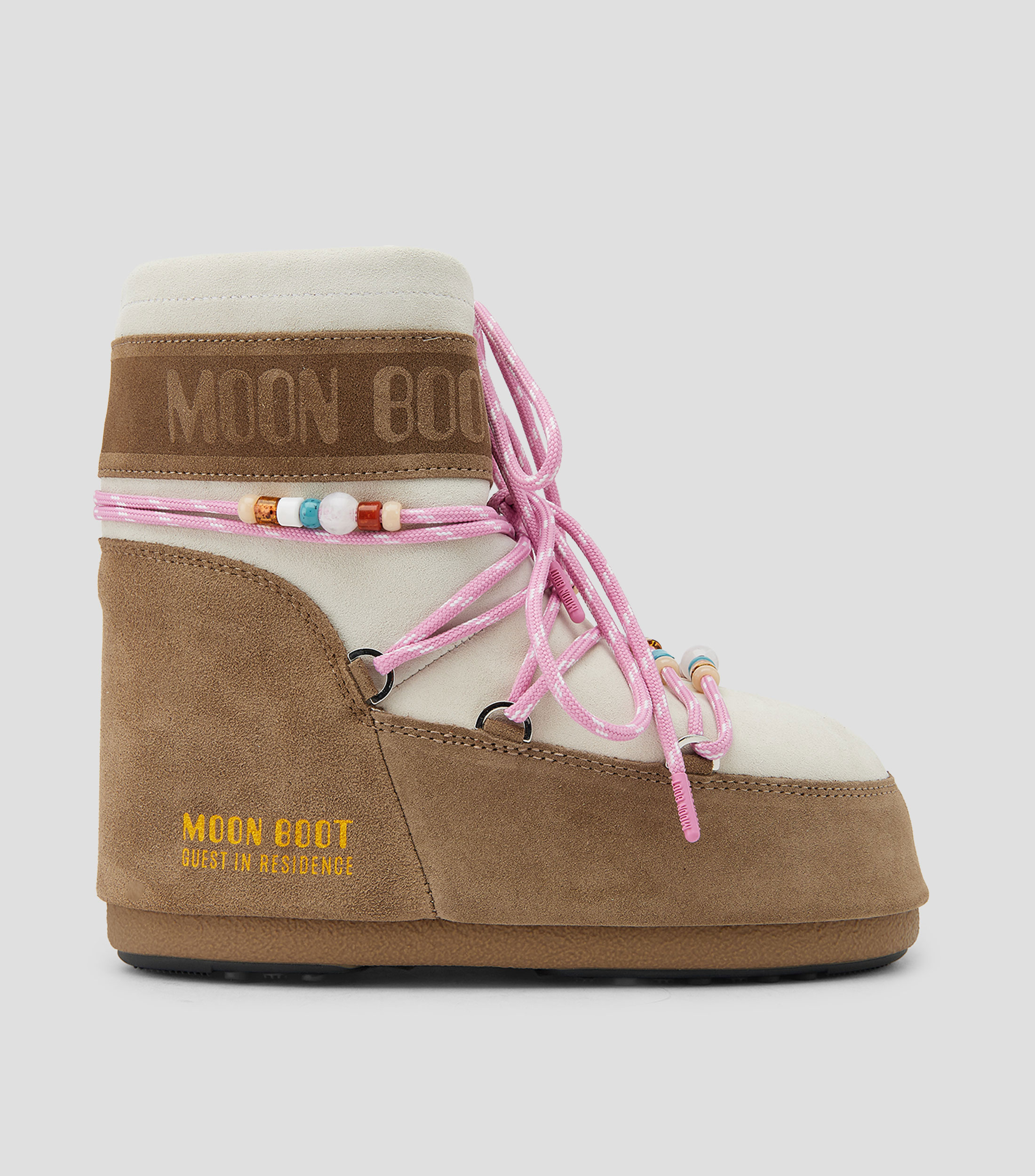 Botas de nieve cortas Moon Boot X Guest in Residence Icon Low en piel Mujer